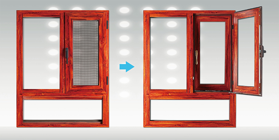 85隔热平开窗